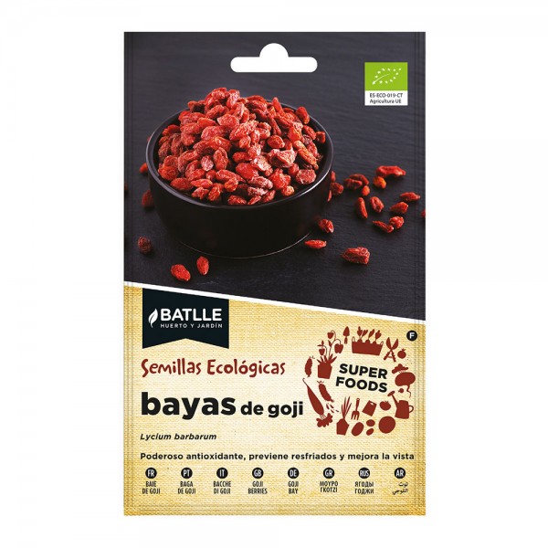 Sobre con semillas eco "super foods" de baya de goji
