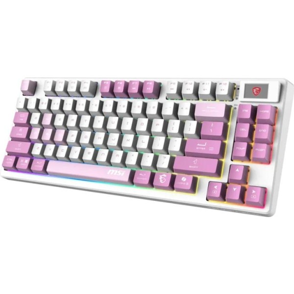 Msi teclado forge gk600 tkl w violet es bt